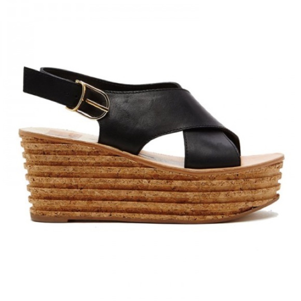Dolce Vita Maize Black Platform Sandals